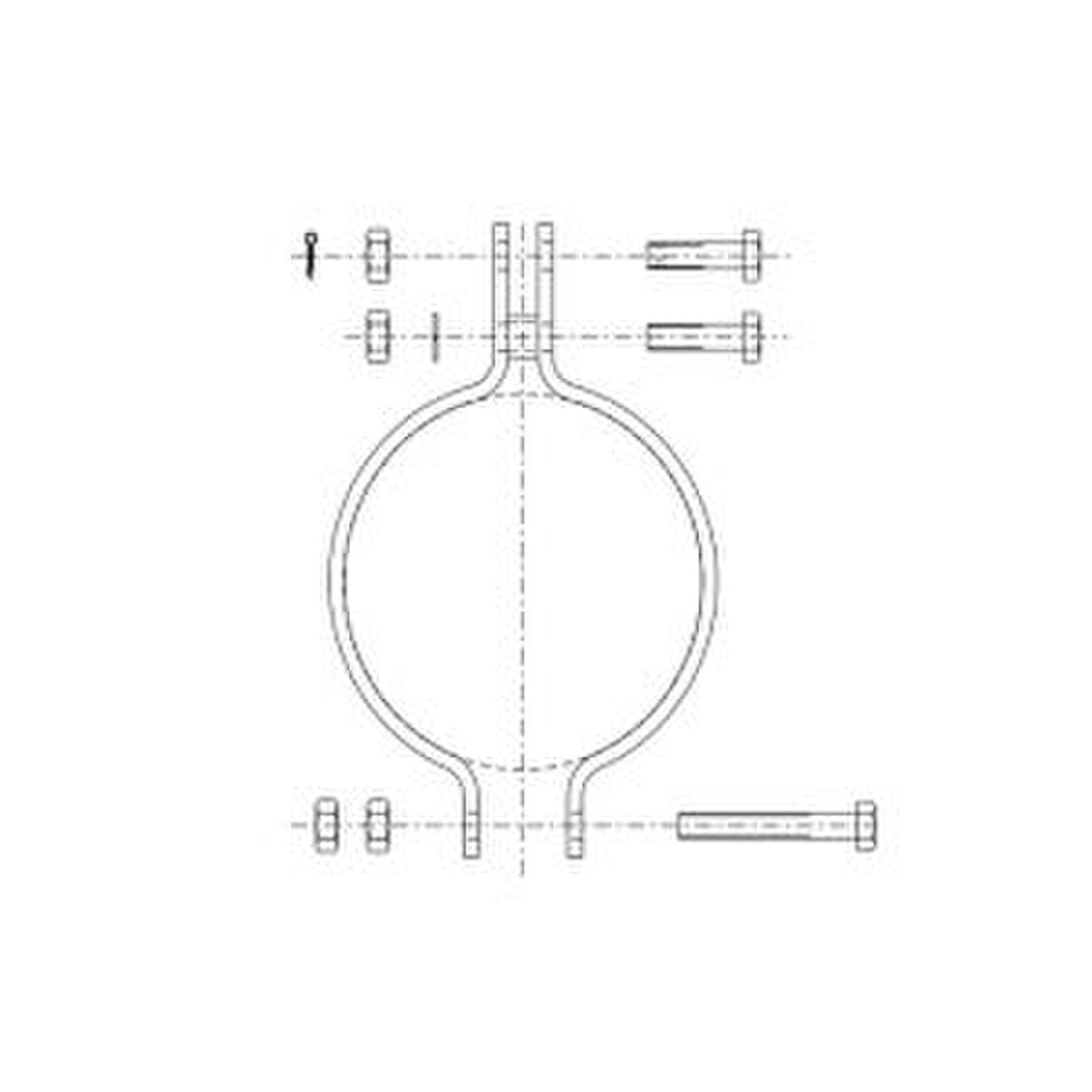 475mm Pole band - One way strain 120kN ESS-604314
